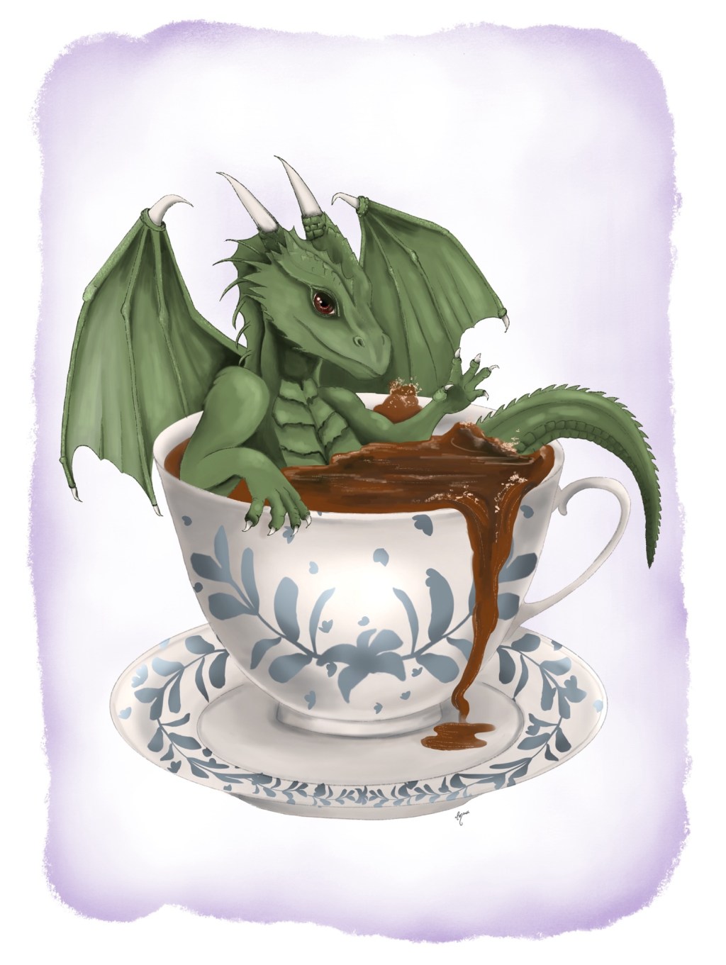 Little dragon in a tea&nbsp;cup